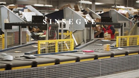 Postal logistics sorting line